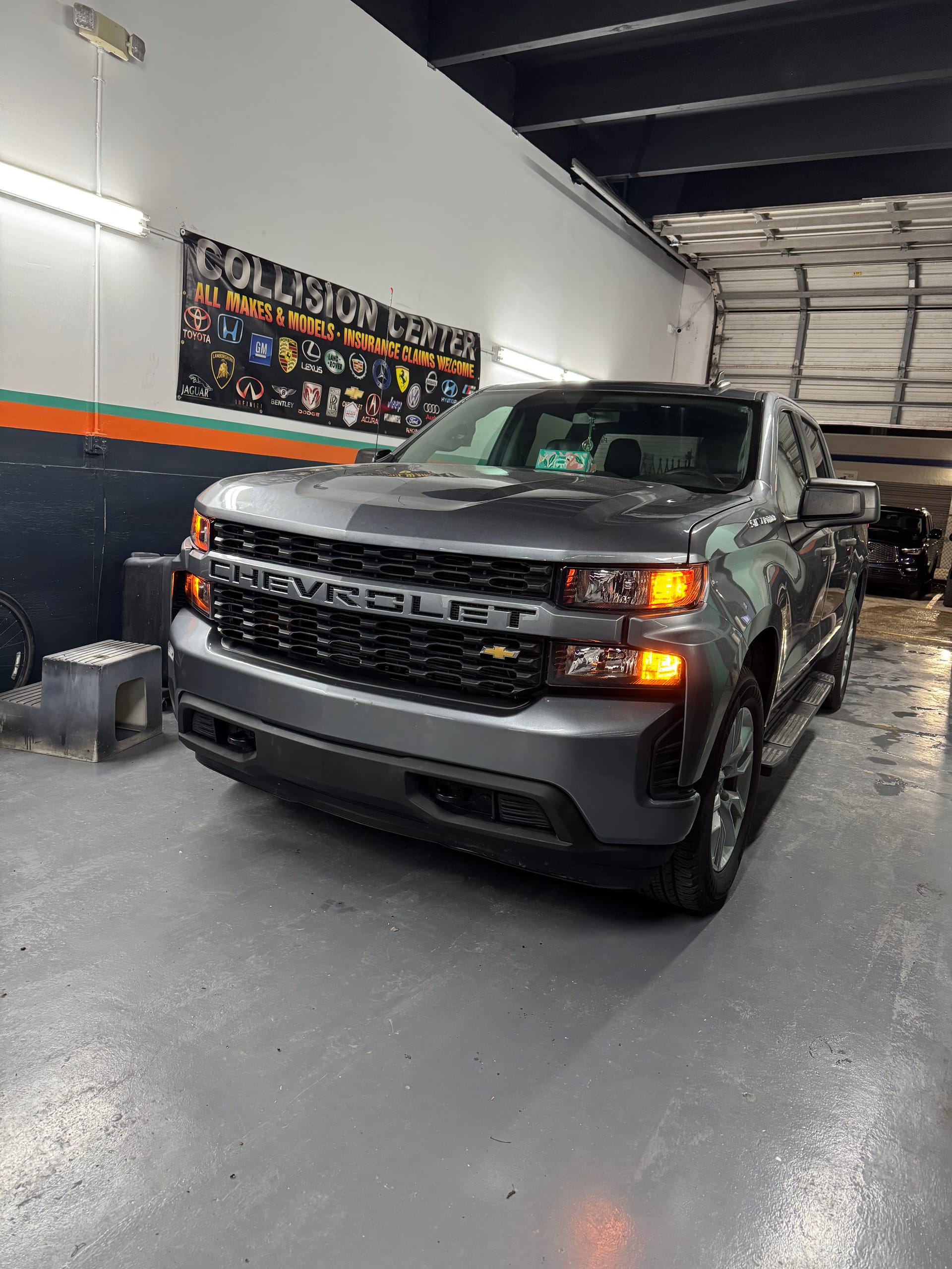 The same Silverado with the front end rebuilt
